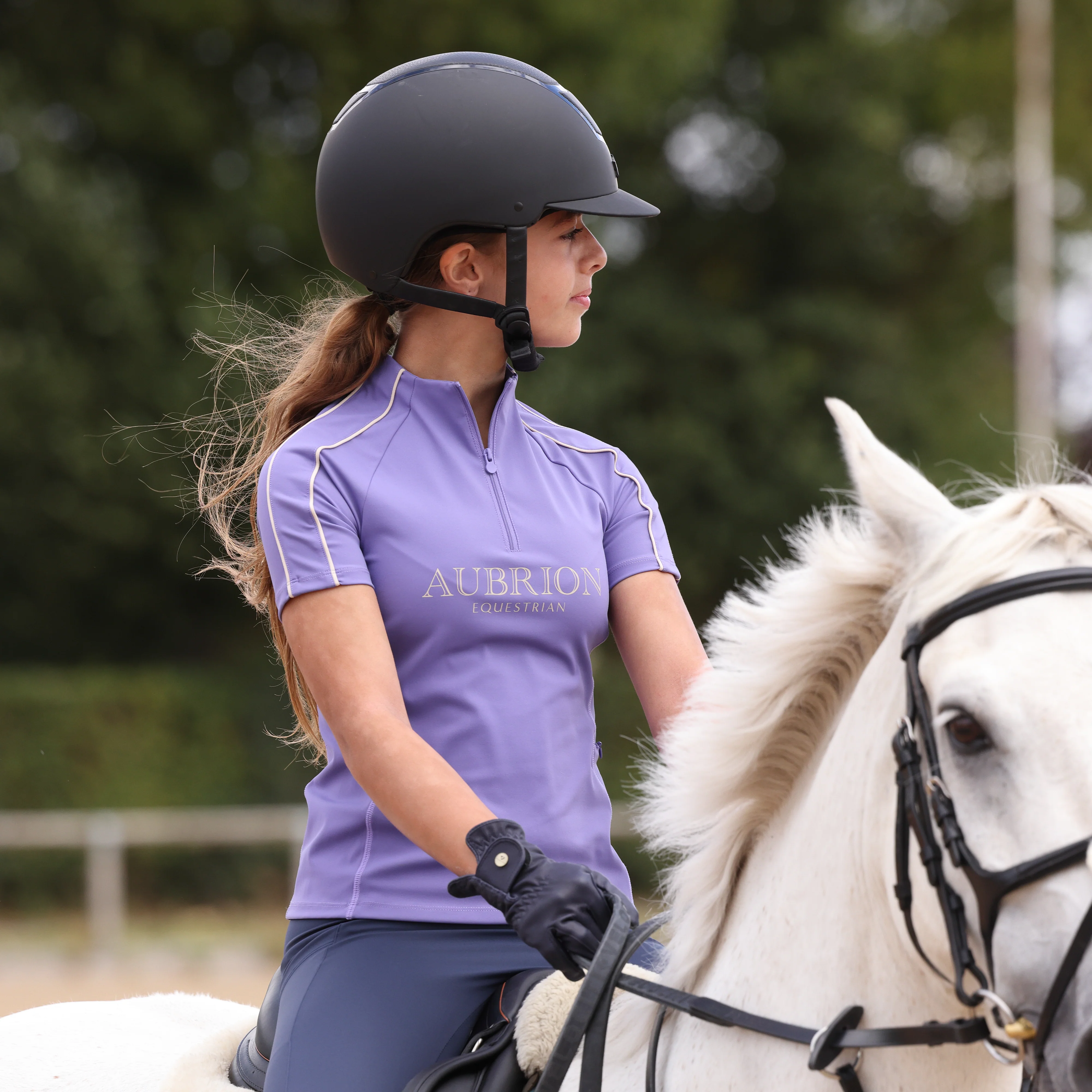 Aubrion Equestrian Short Sleeve Base Layer -Young Rider - Image 3