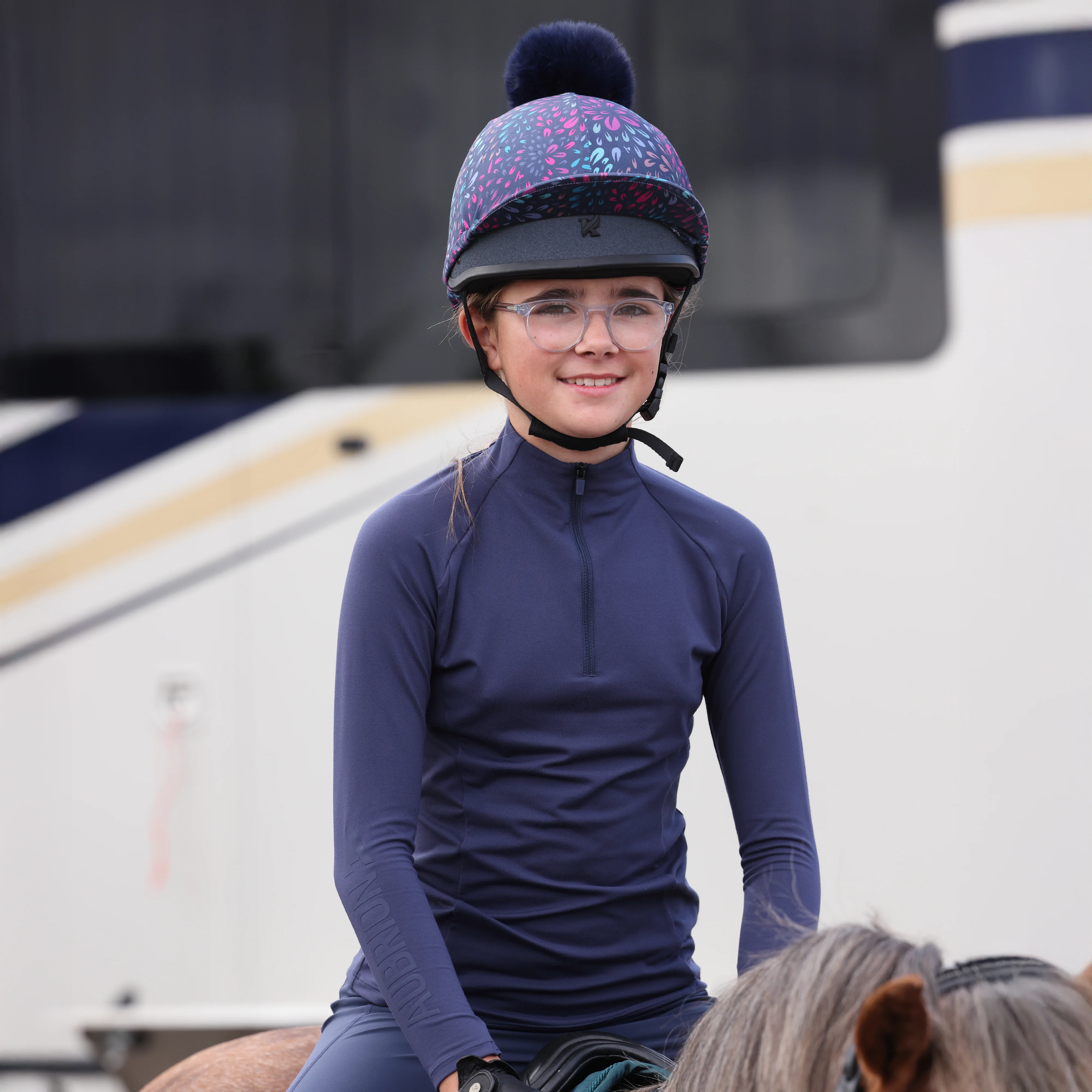 Aubrion React Long Sleeve Base Layer - Young Rider - Image 2