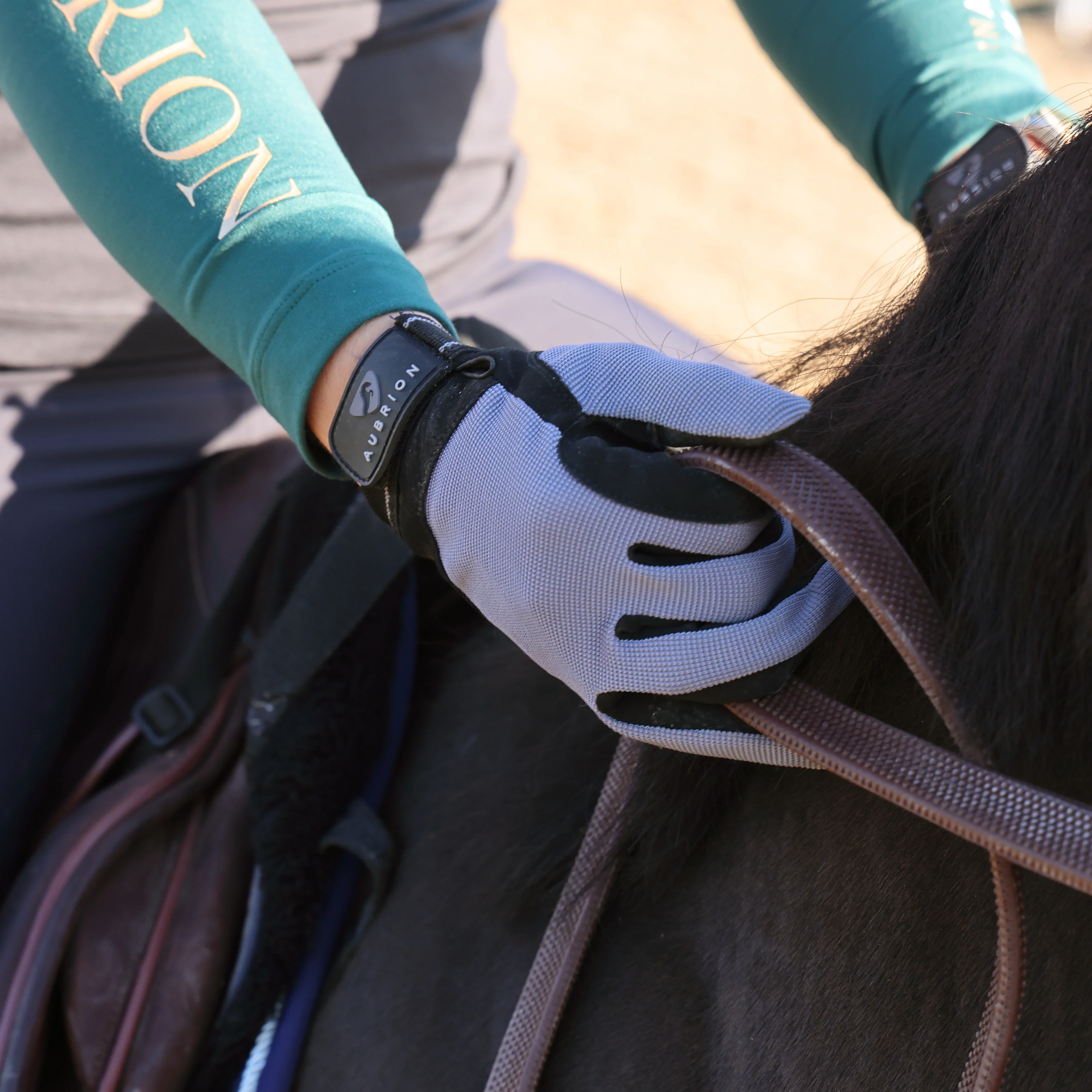 Aubrron Stratos SportFit Riding Gloves - Image 2