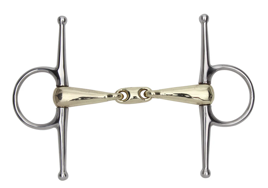 Shires Brass Alloy Snaffle With Lozenge