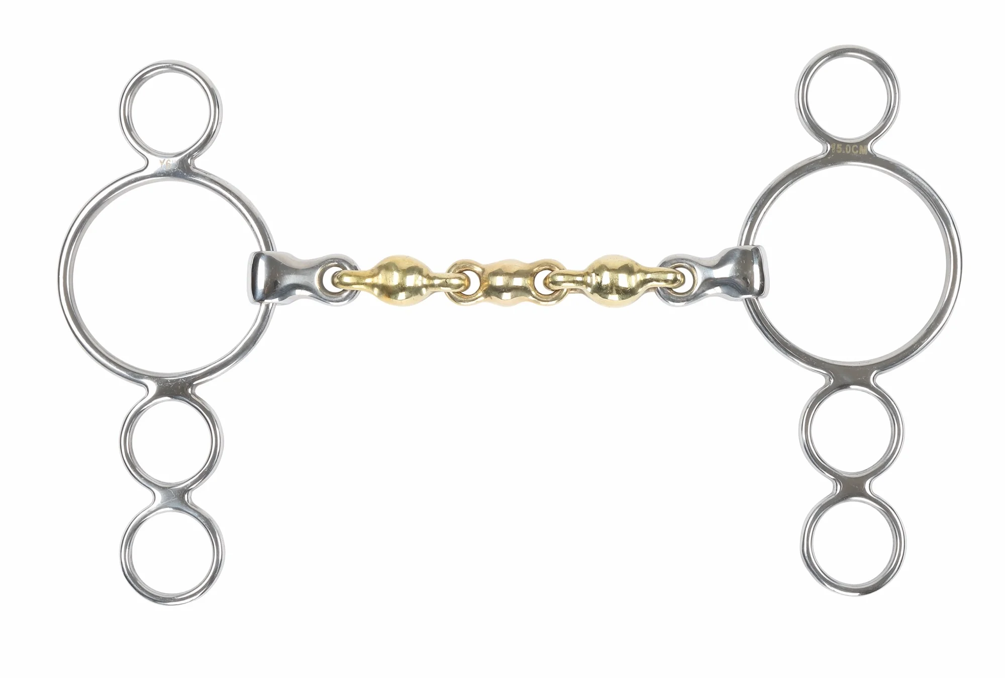 Brass Alloy Waterford Three Ring Gag