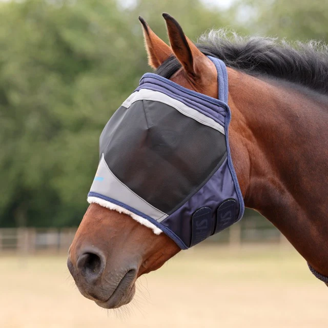 Shires FlyGuard Pro Fine Mesh Earless Fly Mask - Image 2