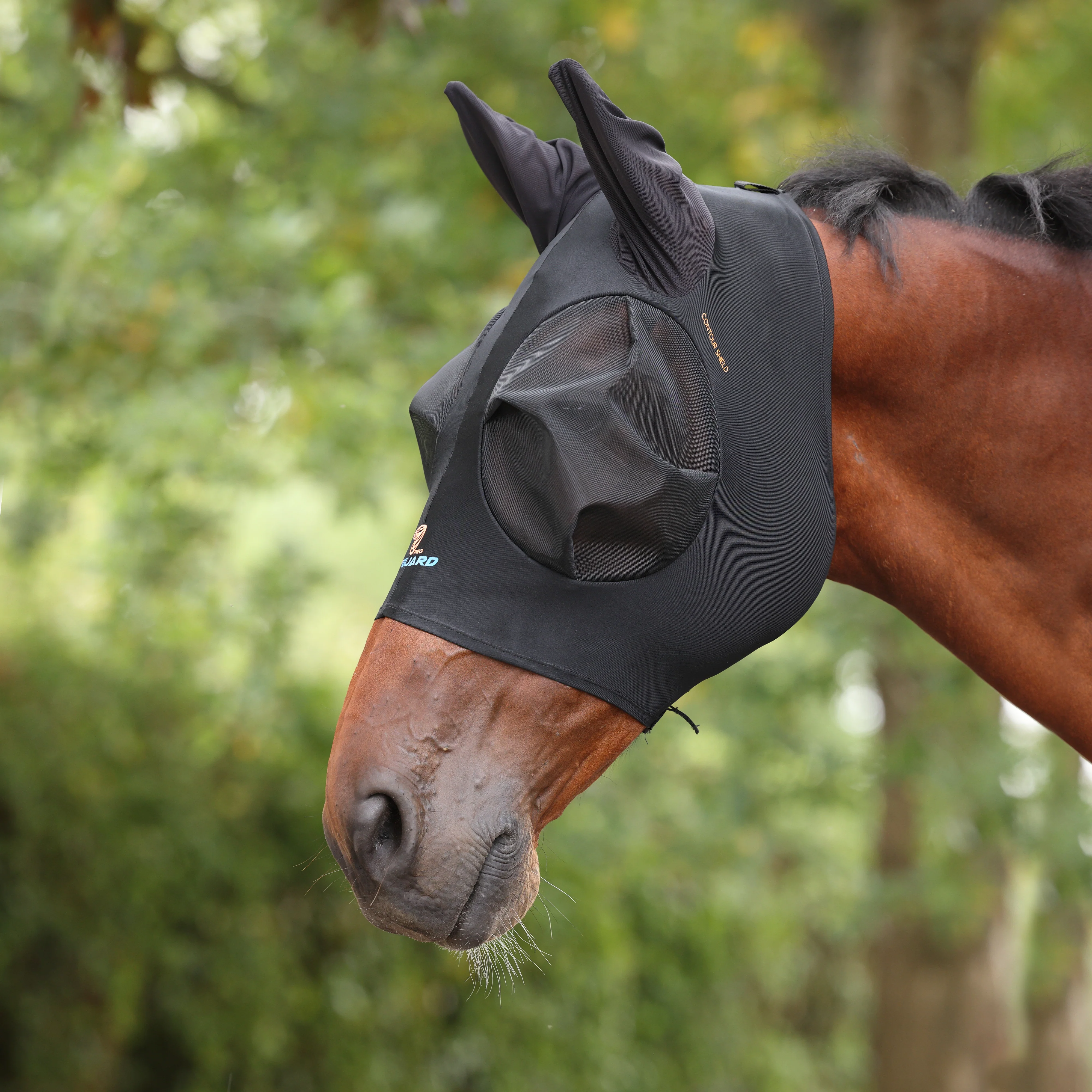 Shires FlyGuard Pro Stretch Fly Mask with Ears
