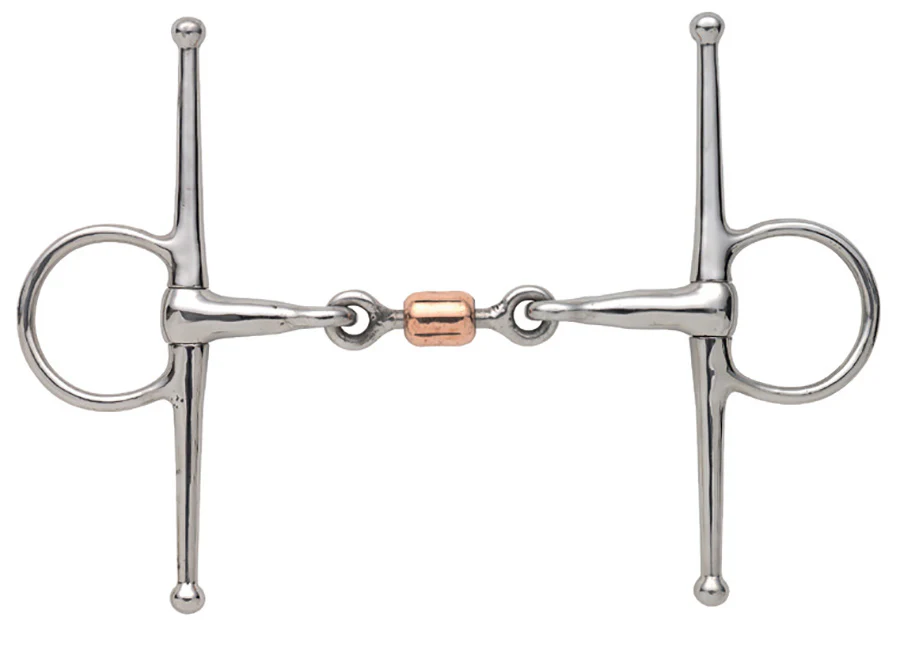 Shires Full Cheek Snaffle With Copper Peanut