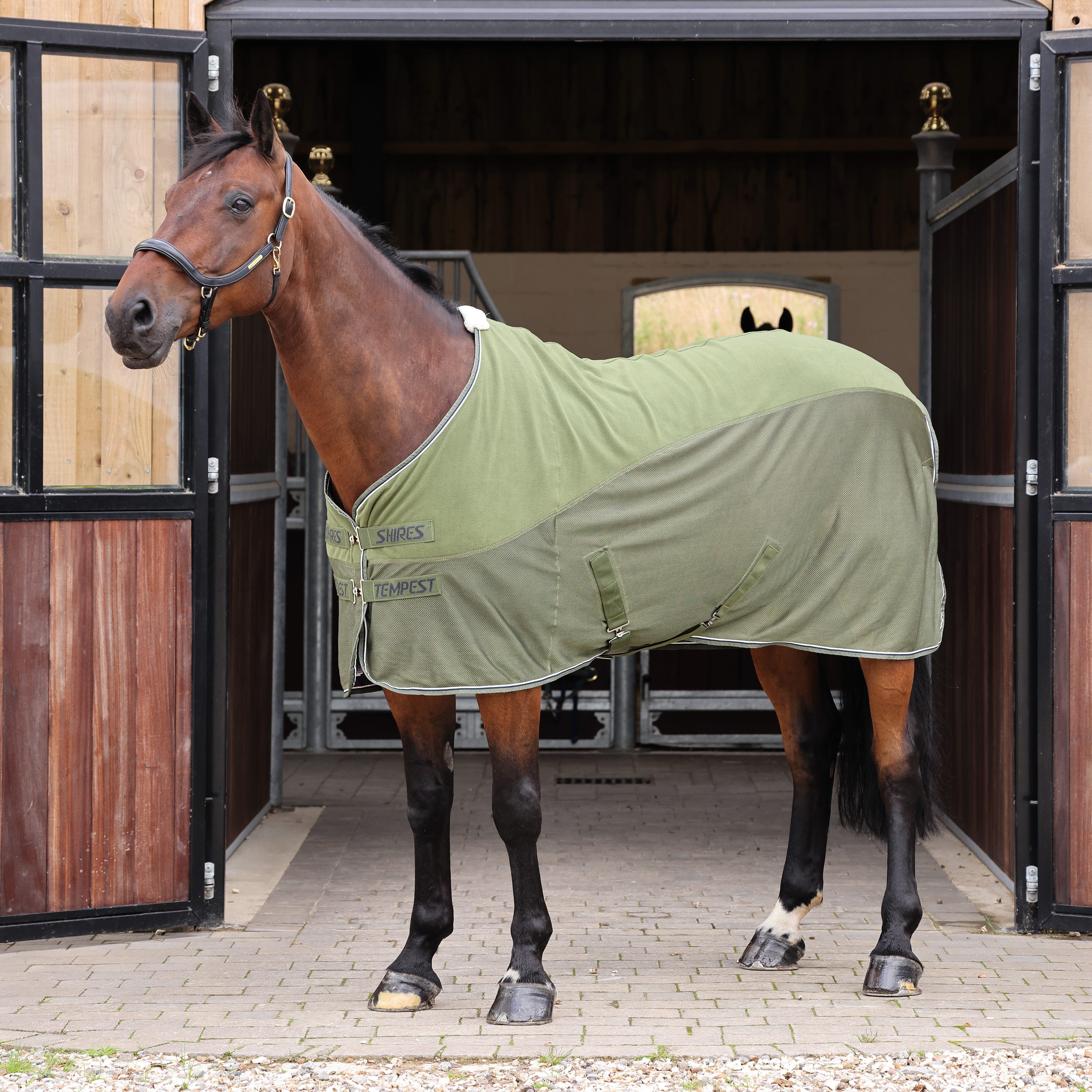 Shires Tempest Original Fleece/Mesh Cooler Rug - Image 2
